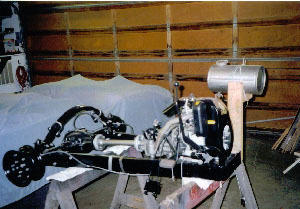Picture of the Cushman's frame during Restoration