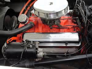 Picture of a 1955 Corvette with a V8 engine