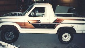 Picture before we started on Jeff's Bronco