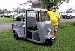 Picture of the Completed Cushman and myself
